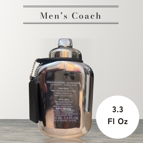 Coach Men's Platinum Cologne - Picture 2 of 2